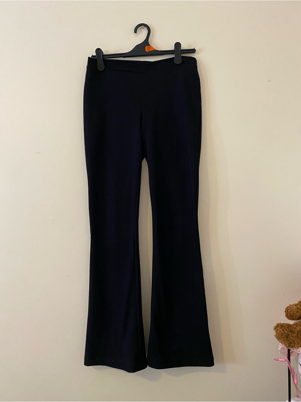 Vintage Byer California Black pull on flare Pants stretchy - Picture 1 of 6
